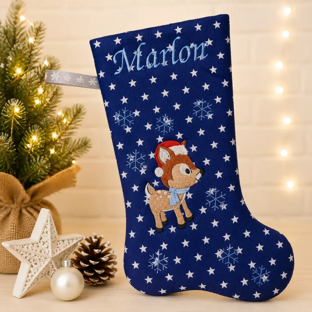 Nikolausstiefel Rentier mit Name