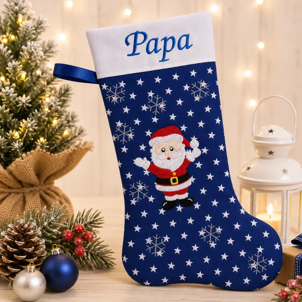 Weihnachtsmann Nikolausstiefel mit Namen