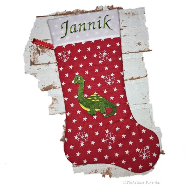 Dino Nikolausstiefel mit Namen