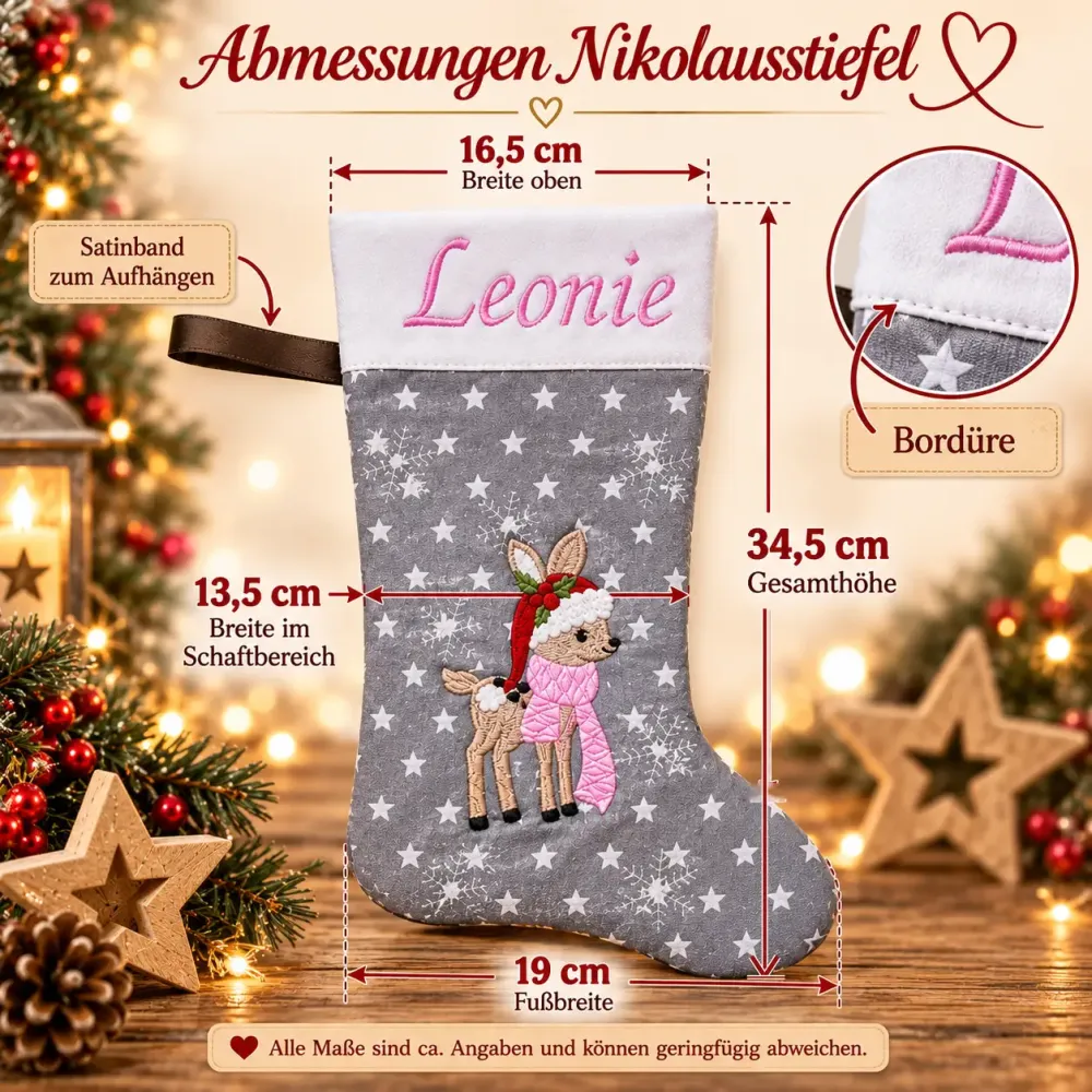 Nikolausstiefel besticken lassen