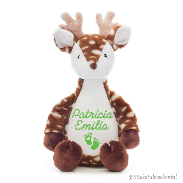 Hirsch Plüschtier mit Namen