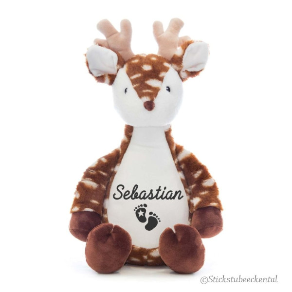 Plüschtier  Hirsch personalisieren lassen