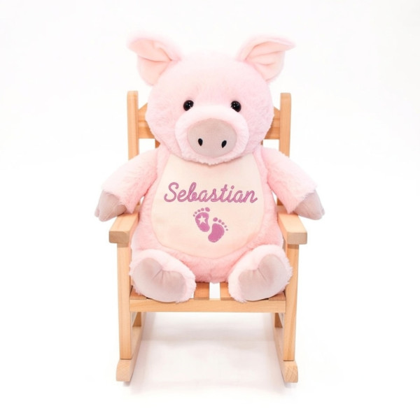 Lieferumfang: Stofftier ohne Dekoration. Bild: "KI-generierter Inhalt."