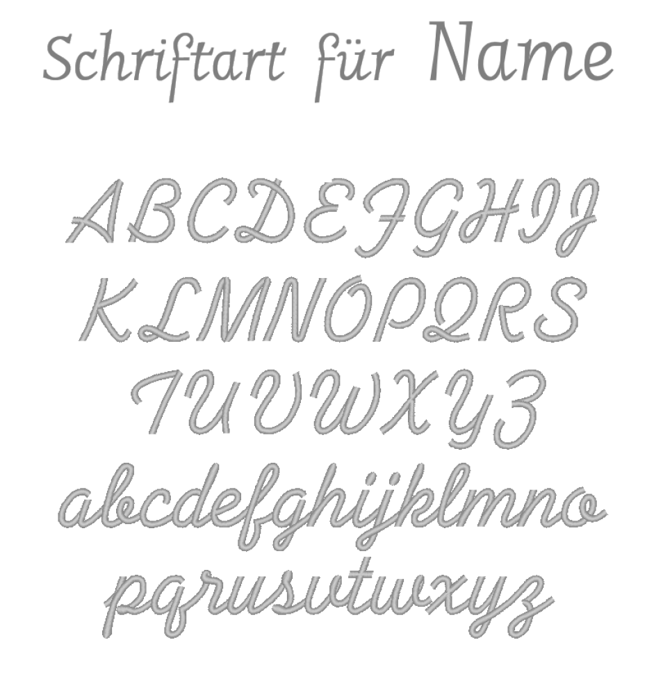 Schriftart  für Name
