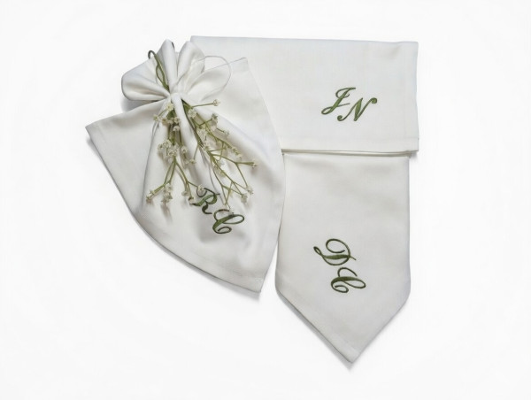 Stoffservietten mit Monogramm