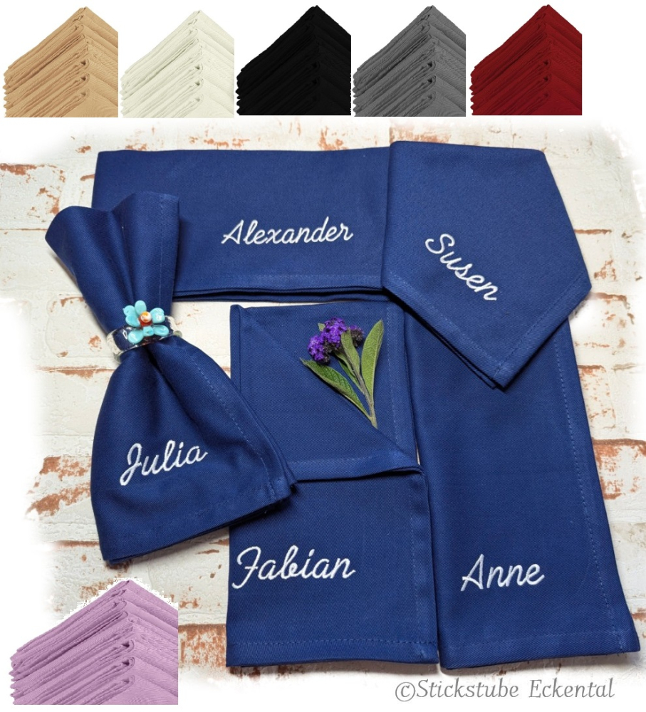Stoffservietten Hochzeit Geburtstag Taufe