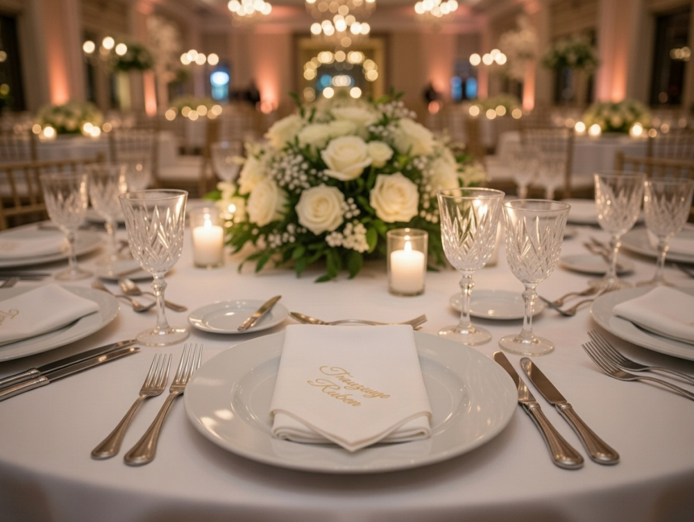 Stoffservietten zur Hochzeit