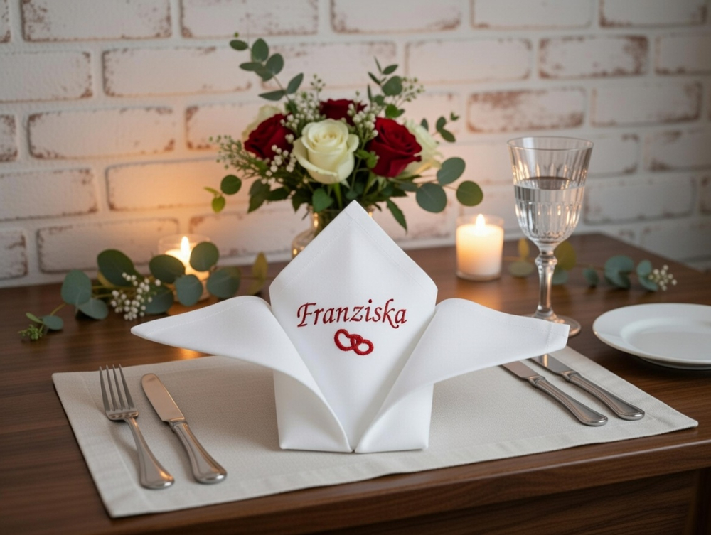 Stoffservietten zur Hochzeit