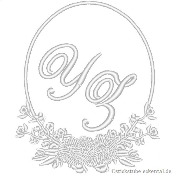 Stoffservietten Monogrammmuster Y Z