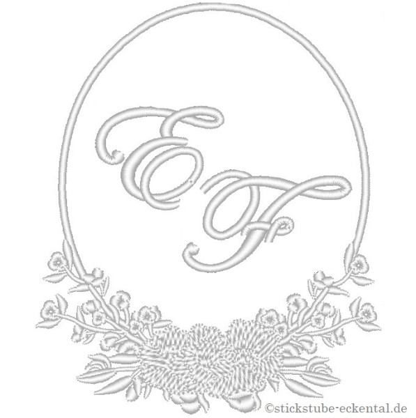 Stoffservietten Monogrammmuster E F