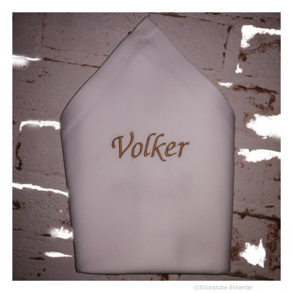 Stoffservietten mit goldene Garnfarbe