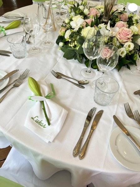 Stoffservietten Hochzeit mit Namen