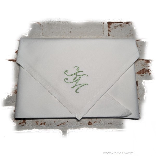 Stoffservietten Monogramm für Hochzeit