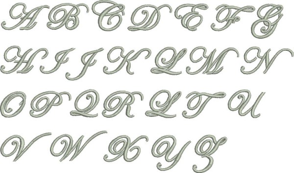 Muster von Schriftart