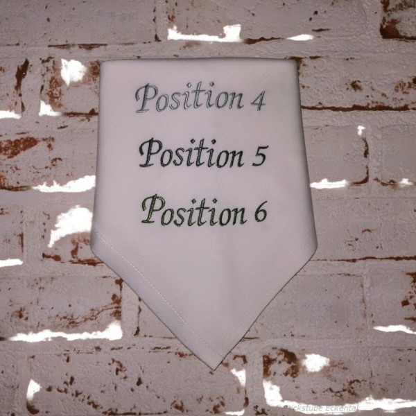 Stoffservietten Position 4 - 5 - 6