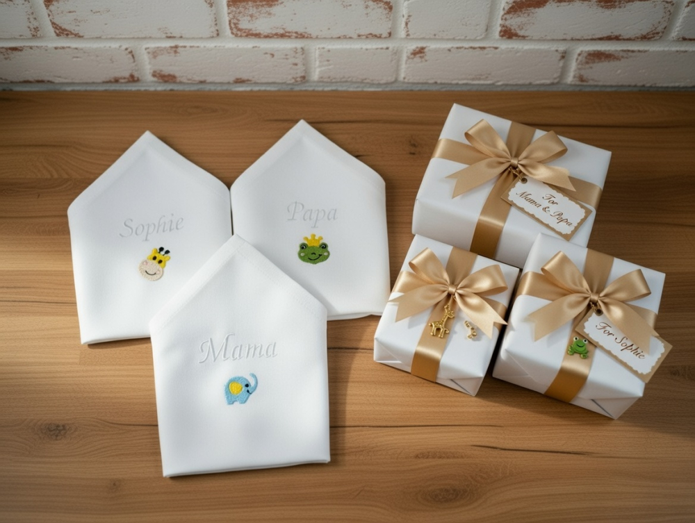 Kinder Stoffservietten mit Namen