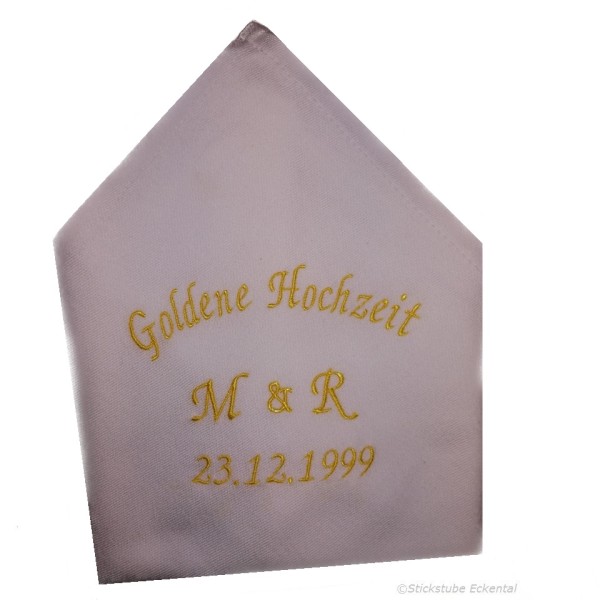 Stoffservietten Goldene Hochzeit