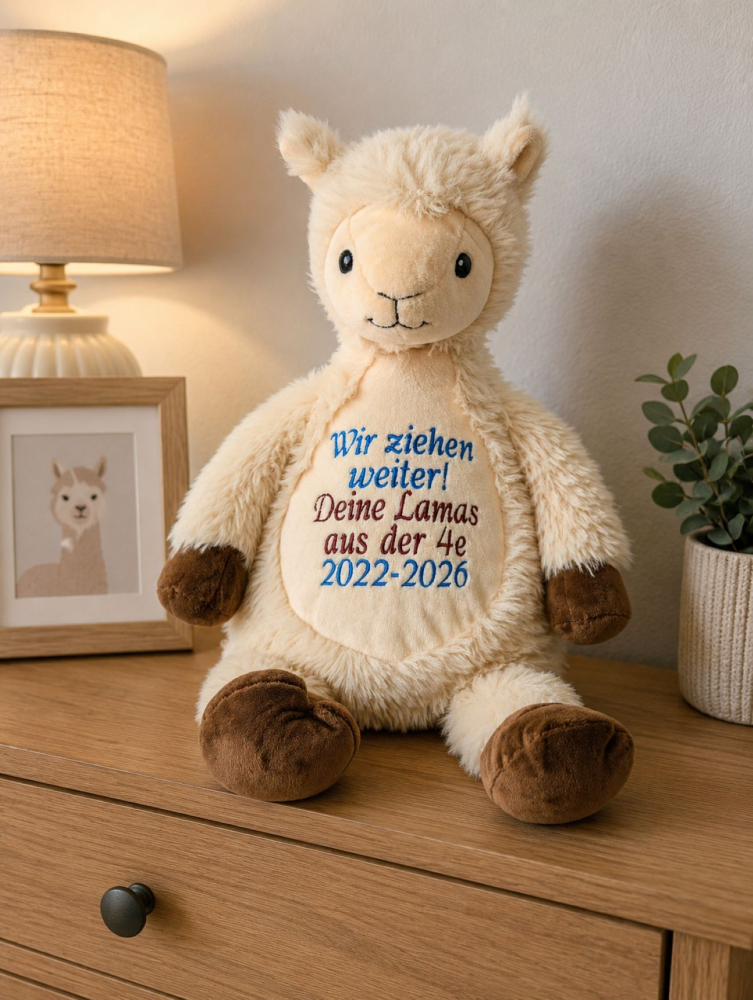 Stofftier Lama selbst gestalten