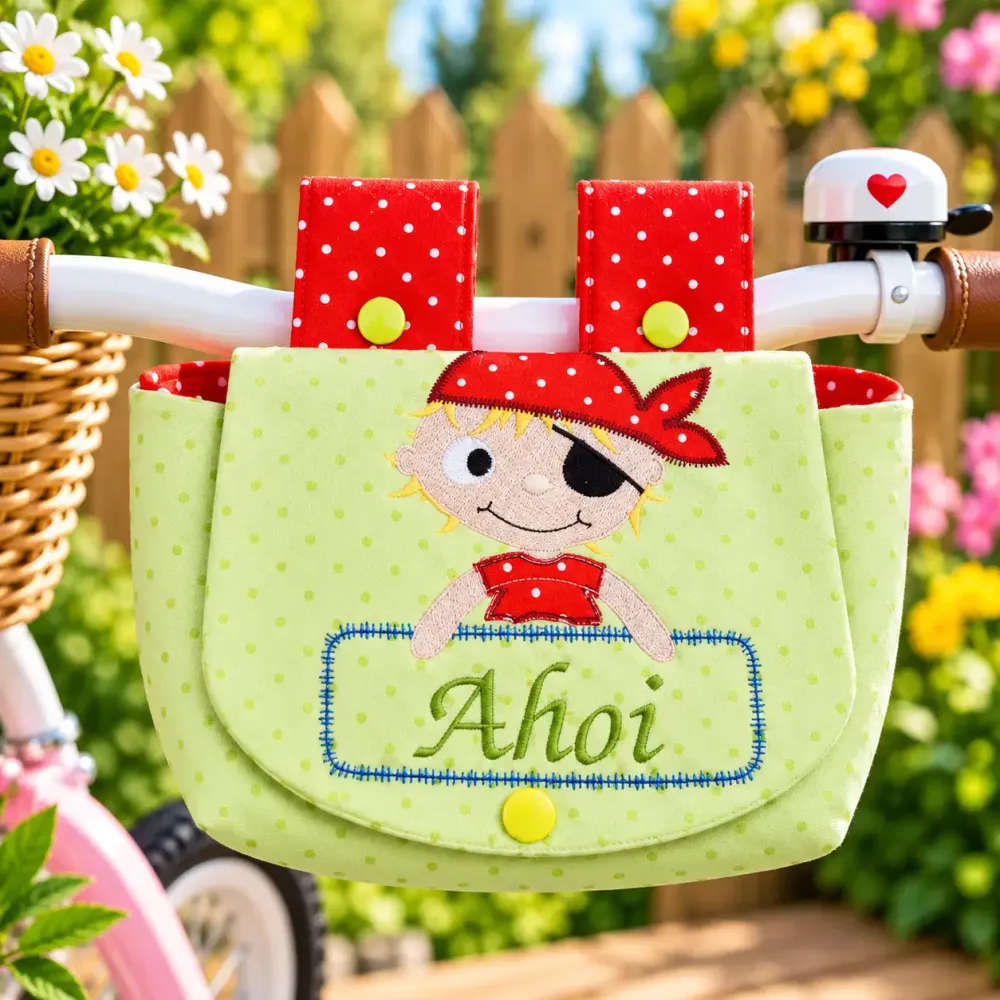 Kinder Lenkertasche Pirat Ahoi für Fahrradlenker