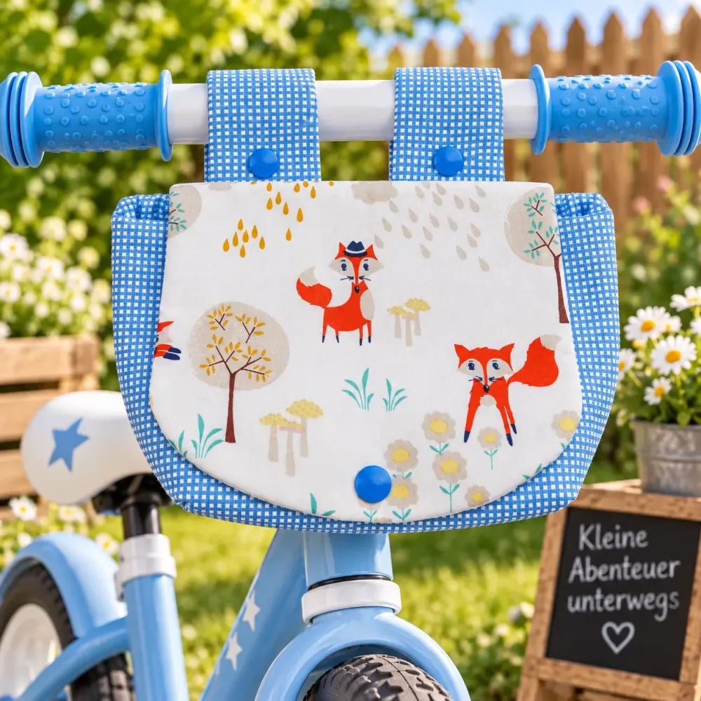 Lenkertasche Fuchs für Kinderfahrrad Laufrad und Roller