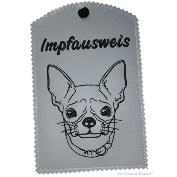 Impfpasshülle Chihuahua mit Namen