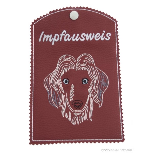 Impfpasshülle Hund AFGHANHOUND