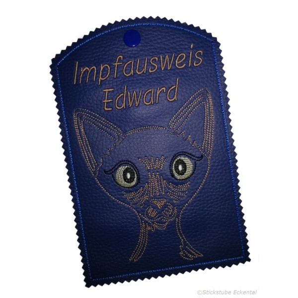 Impsausweis Katze Siamese  mit Wunschname