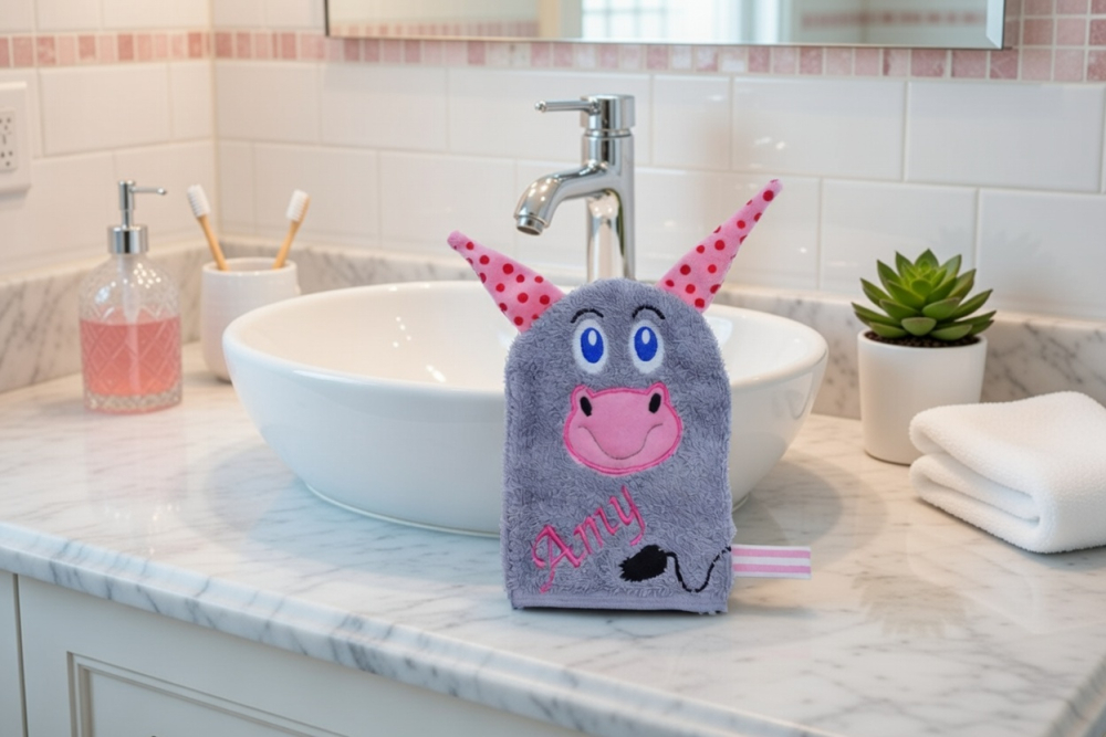 Waschlappen mit Name Amy