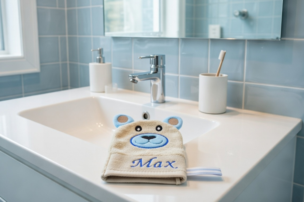 Waschlappen  mit Name Max