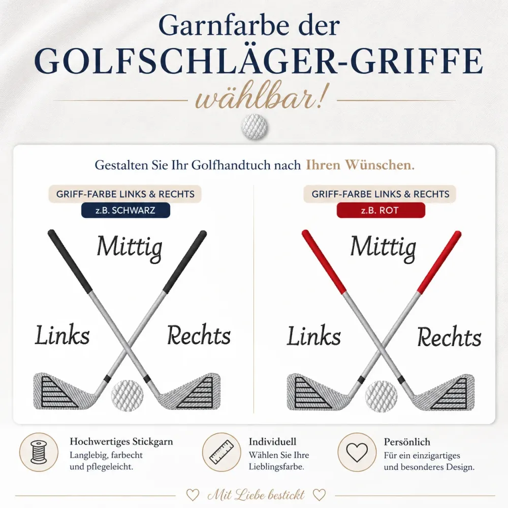 32 Garnfarbe wählbar für Golfschläger-Griffe