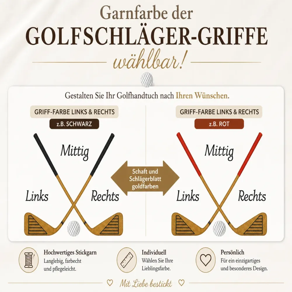 32 Garnfarbe wählbar für Golfschläger-Griffe