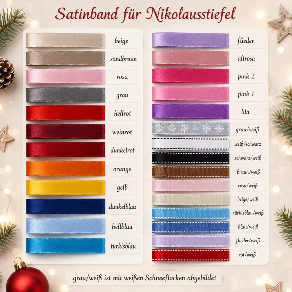 Satinband Farbe von Stickstube Eckenal