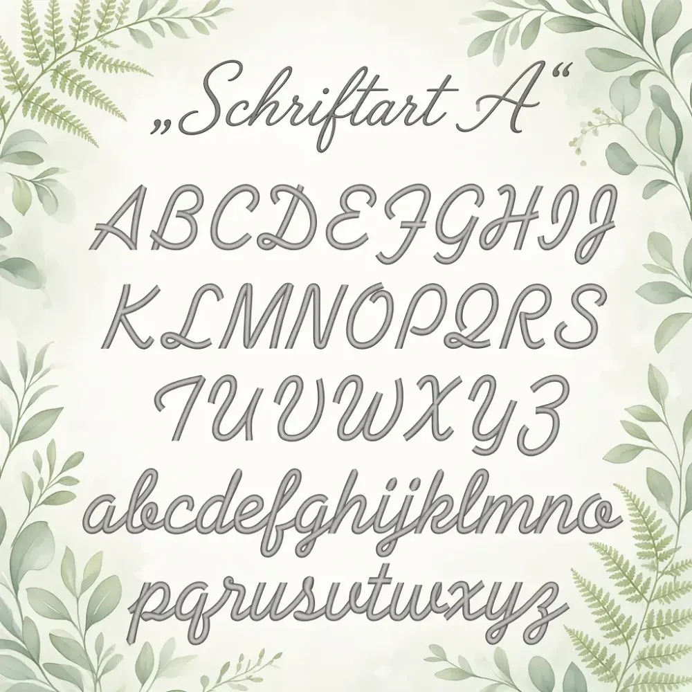 Schriftart A