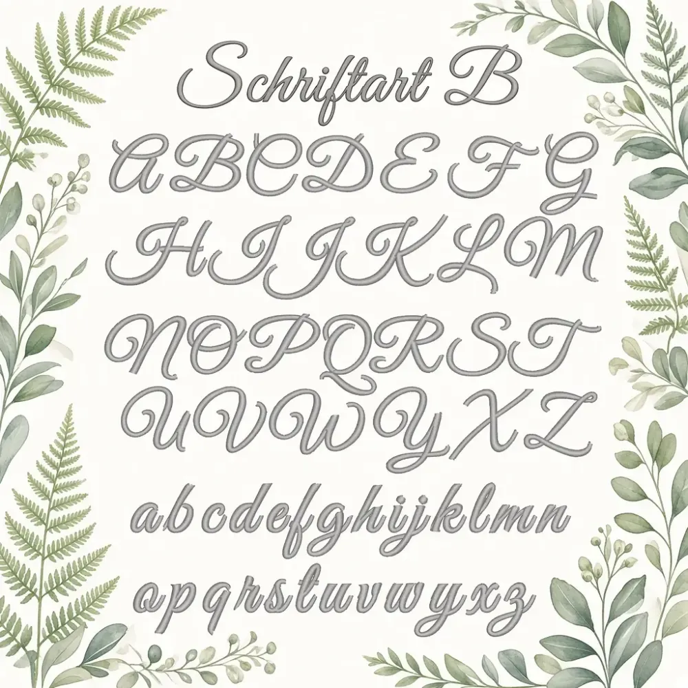Schriftart B