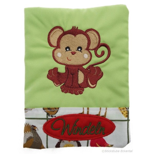 Windeltasche Affe